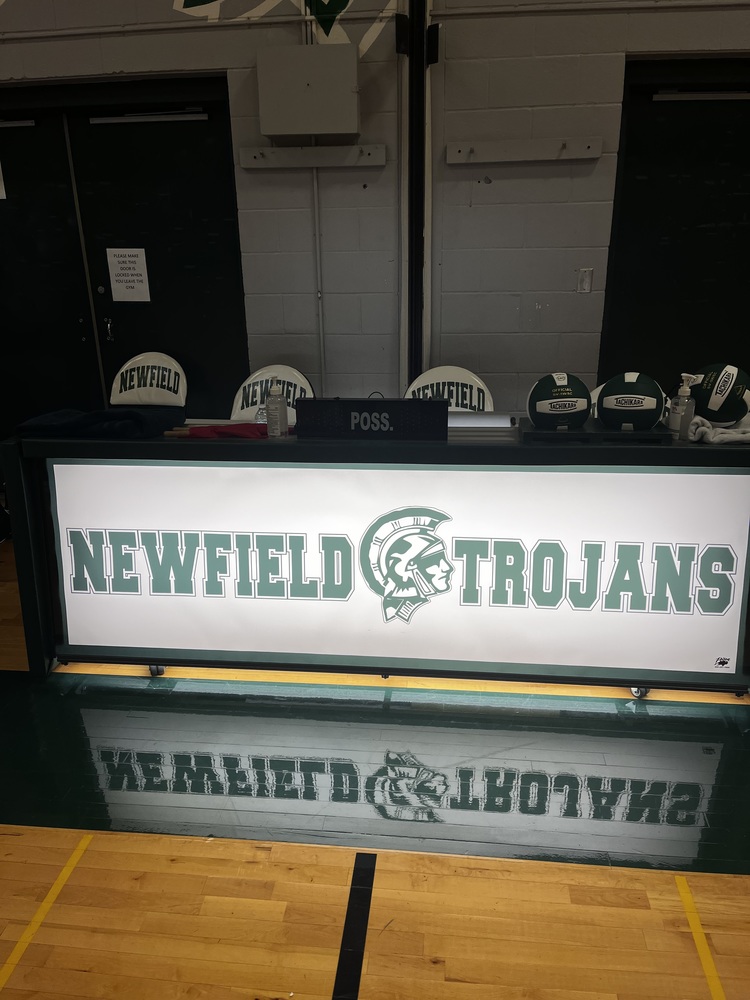Newfield Trojan Table sign